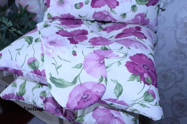 Sada 4ks sedáků 40x40 cm na židli květované